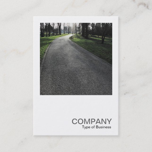 Square Photo 0383 - Sunlit Väg Visitkort (Framsida)