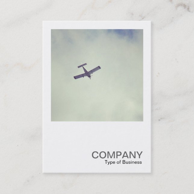 Square Photo 0449 - Passing Flygplan 02 Visitkort (Framsida)
