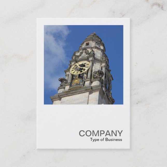 Square Photo 0459 - Clock Torn Visitkort (Framsida)