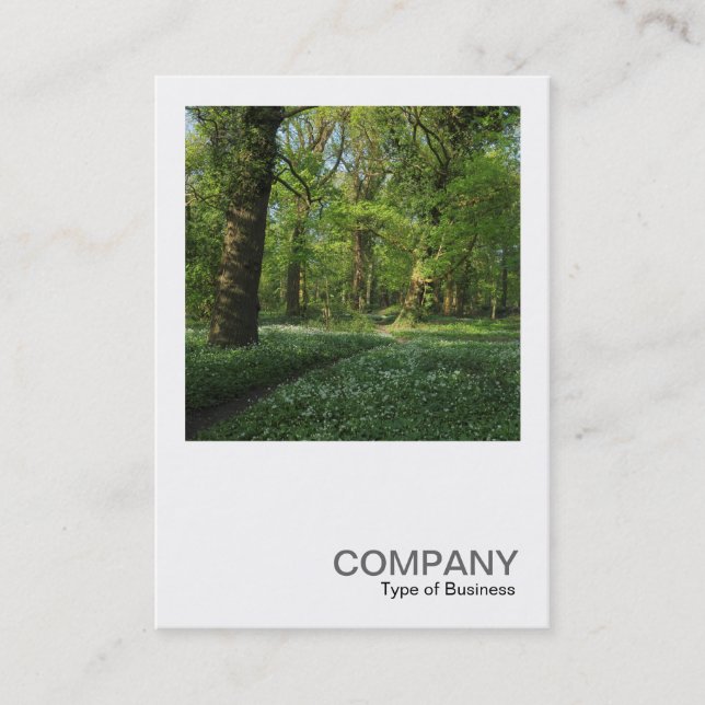 Square Photo 0472 - Vår i Skogen Visitkort (Framsida)