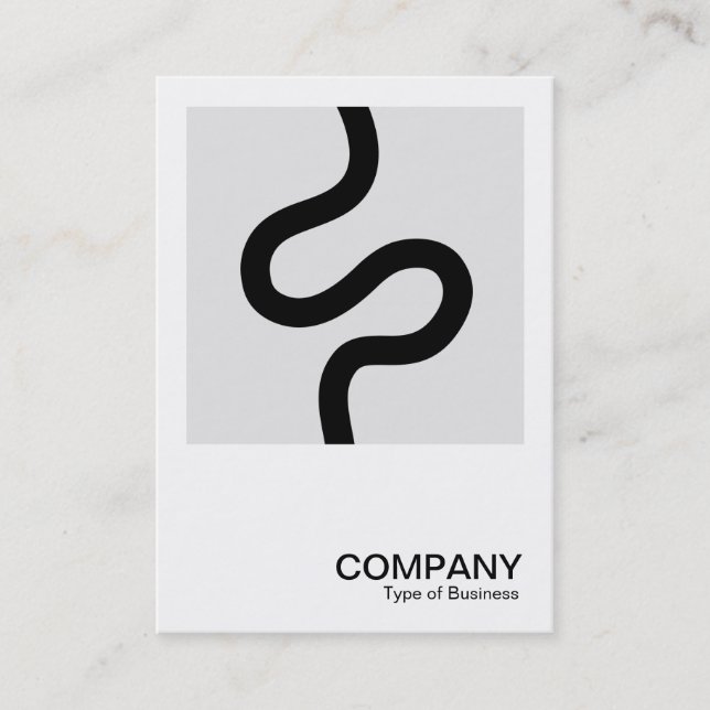 Square Photo 0603 - Curvy Line 02 Visitkort (Framsida)