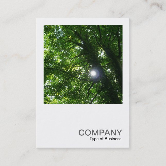 Square Photo 093 - Sol i Träd Visitkort (Framsida)