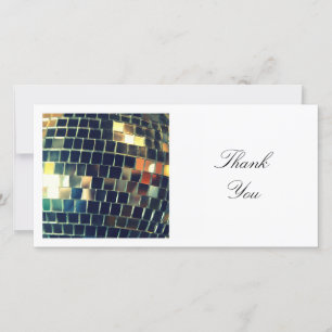 Square Photo - Disco Boll Tack Kort