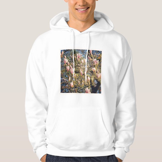 Square Photo - Magnolia Blommar Sweatshirt (Framsida)