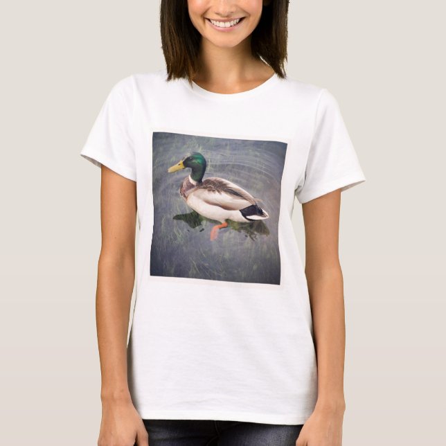 Square Photo - Mallard Anka T Shirt (Framsida)