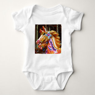 Square Photo - Merry-go-round Horses T Shirt