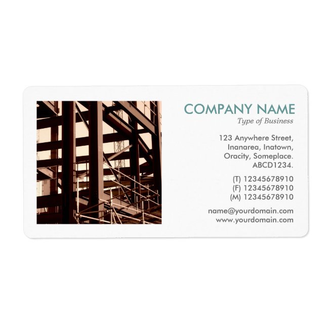 Square Photo - Steel Ram Construction Fraktsedel (Framsidan)