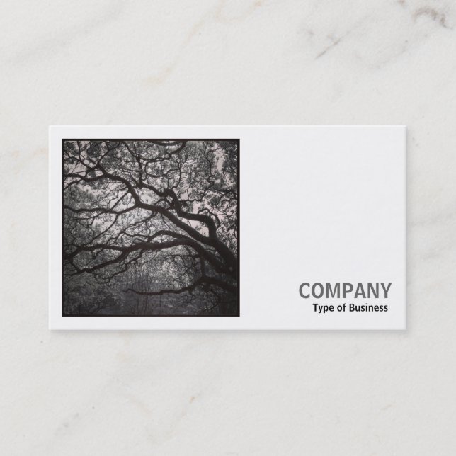 Square Photo (v2) - Magnolia Träd i Blommar 01 Visitkort (Framsida)