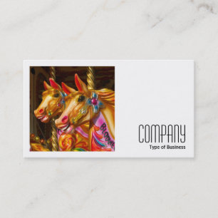 Square Photo (v2) - Merry-go-round Horses Visitkort