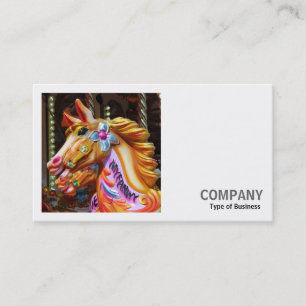 Square Photo (v2) - Merry-go-round Horses Visitkort