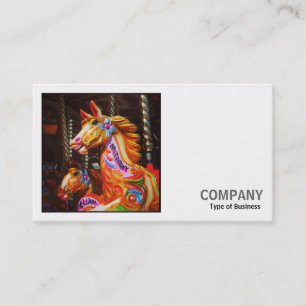Square Photo (v2) - Merry-go-round Horses Visitkort
