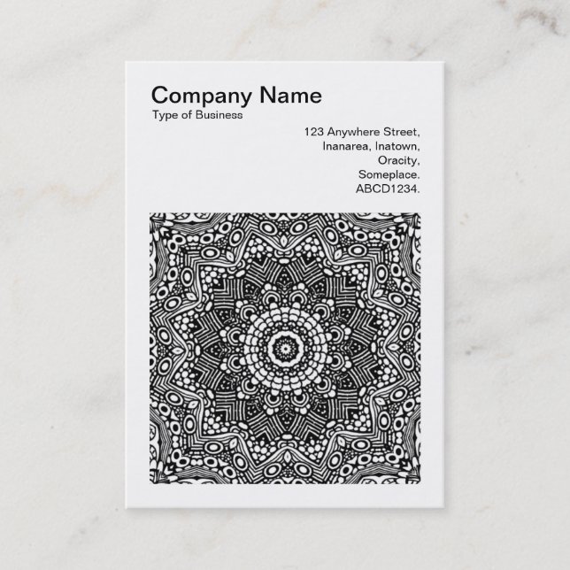 Square Photo (v3) - Abstrakt Kaleidoscope 06 Visitkort (Framsida)