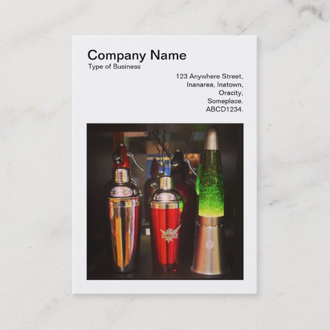 Square Photo (v3) - Flea Market Stilllife Visitkort (Framsida)