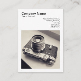 Square Photo (v3) - ryska Rangefinder Camera 02 Visitkort