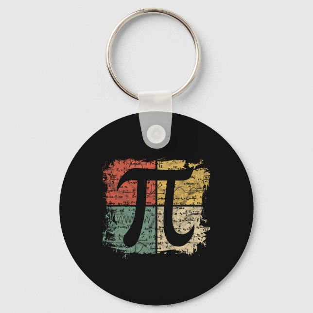 Square Pi Symbol Gift Math Equations Pi Day Teache Nyckelring (Framsida)