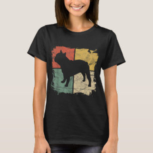 Square Retro Fransk Bulldog Owner Gift Hund French T Shirt