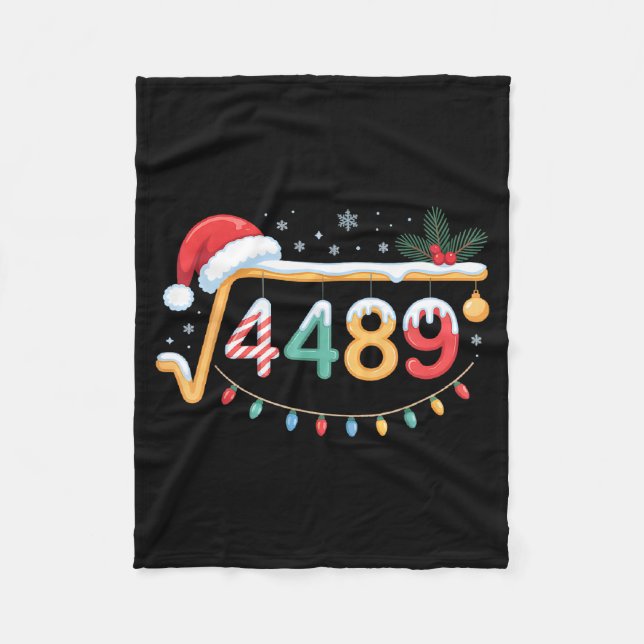 Square Root 4489 Funny 67 Meme Math Teacher 6 7 Ch Fleecefilt (Framsidan)