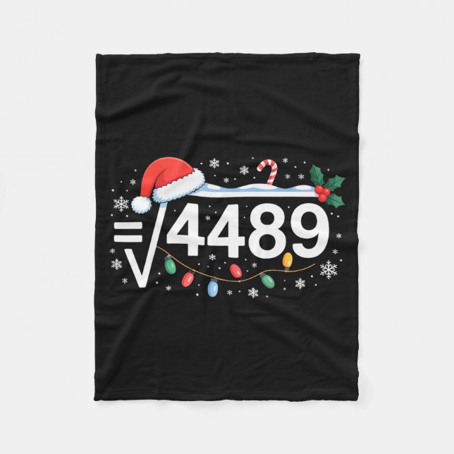 Square Root 4489 Funny 67 Meme Math Teacher 6 7 Ch Fleecefilt (Framsidan)