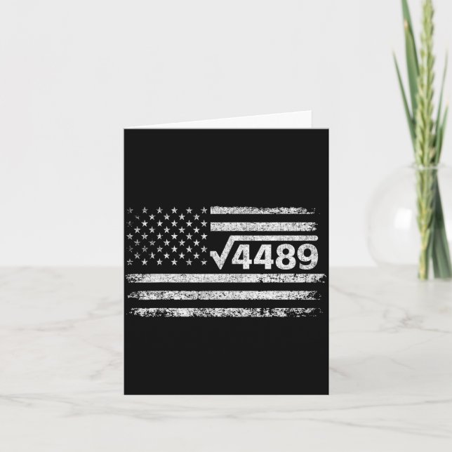 Square Root 4489 Slang Math Teacher Six Seven 6 7  Kort (Framsida)