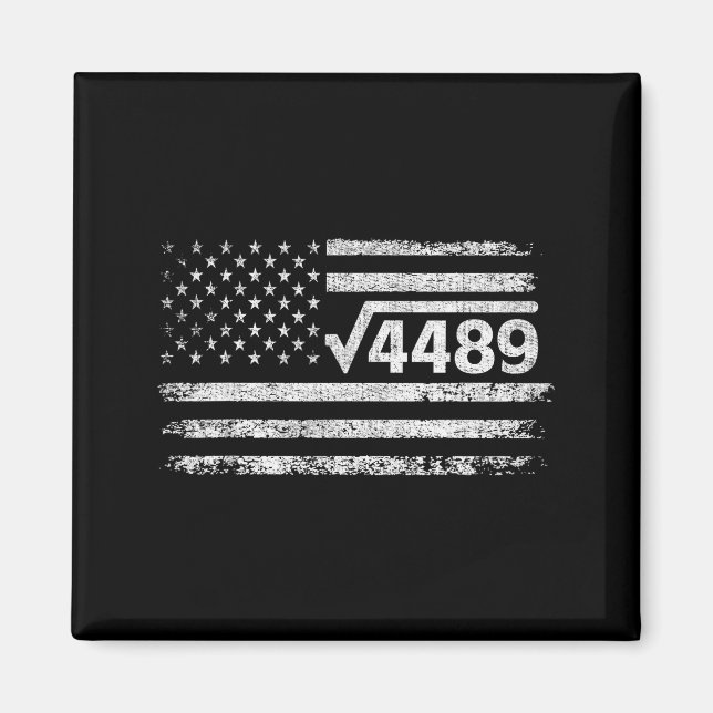 Square Root 4489 Slang Math Teacher Six Seven 6 7  Magnet (Framsidan)