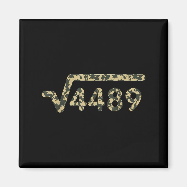 Square Root 4489 Slang Math Teacher Six Seven 6 7  Magnet (Framsidan)