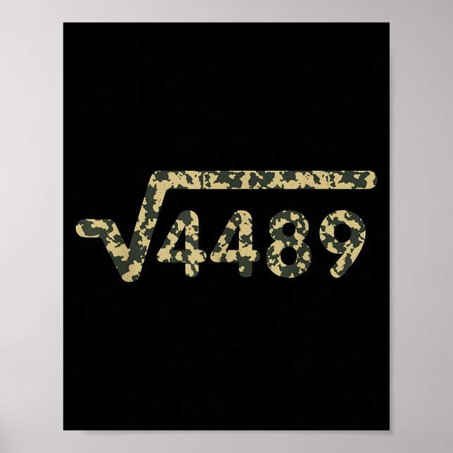 Square Root 4489 Slang Math Teacher Six Seven 6 7  Poster (Framsidan)