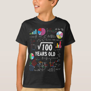 Square Root of 100 10th Birthday 10 Year Old Gifts T Shirt