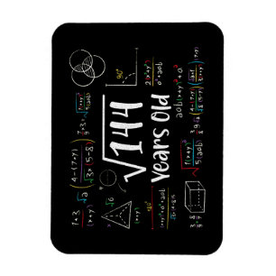 Square Root of 144 12:e Birthday 12 Year Old Gifts Magnet