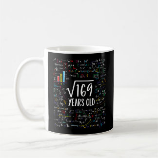 Square Root of 169 13th 13 Math Bday Kaffemugg