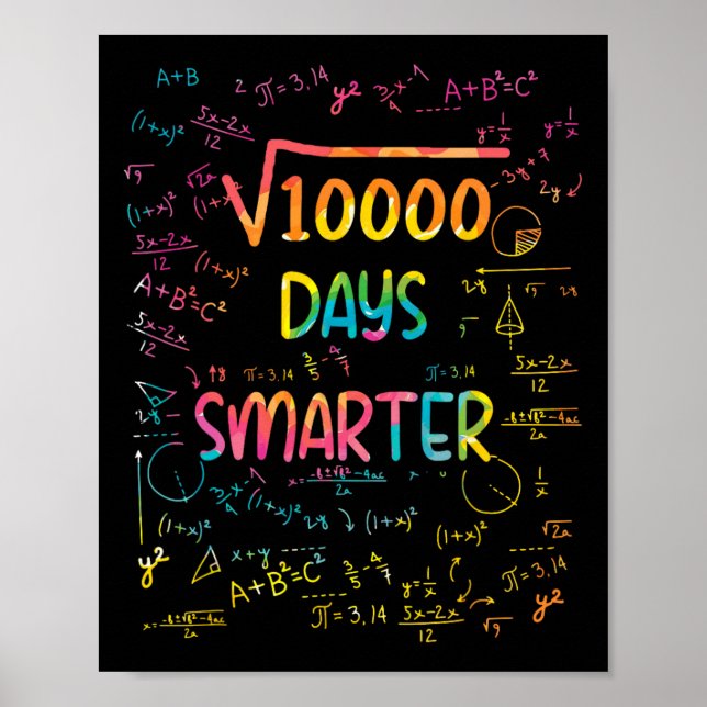 Square Root of 1 000 Math 100 Days Smarter School Poster (Framsidan)