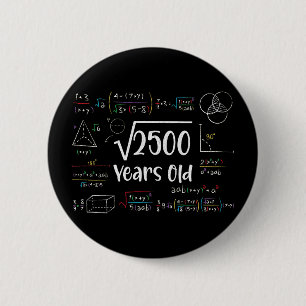 Square Root of 2500 50 Birthday 50 Year Old Gift Knapp