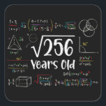Square Root of 256 16th Birthday 16 Year Old Gifts Fyrkantigt Klistermärke<br><div class="desc">Perfekt 16 år Gammal yft Idea för barn Square Root från 256 års ålder. Fantastisk-gåva till tonåring,  barn,  dotter,  vänner som tillverkats/fötts 2008,  skolpojke,  son,  ungdom,  skolbarn,  pojke,  pojke,  kinder,  legend,  flicka,  pojkar,  tonåringar på lycklig 16:e Födelsedagsfesten</div>
