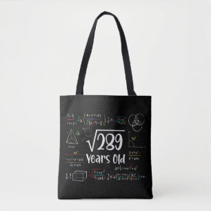 Square Root of 289 17 Birthday 17 Year Old Gifts Tygkasse