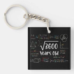 Square Root of 3600 60 Birthday 60 Year Old Gift