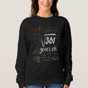 Square Root of 361 19th Birthday 19 Year Old Math T Shirt