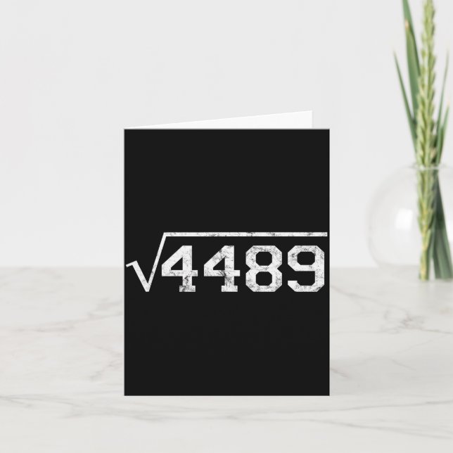 Square Root Of 4489 Slang Math Teacher Six Seven 6 Kort (Framsida)