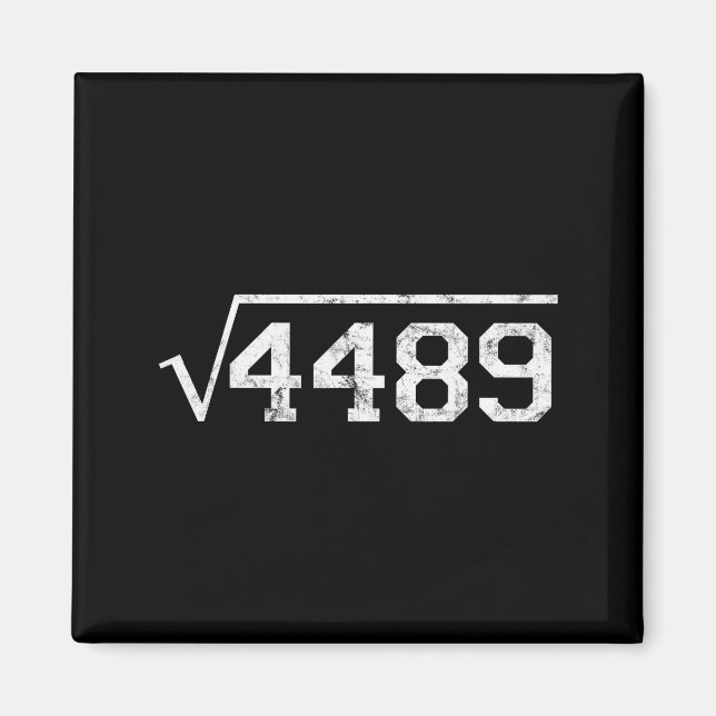 Square Root Of 4489 Slang Math Teacher Six Seven 6 Magnet (Framsidan)