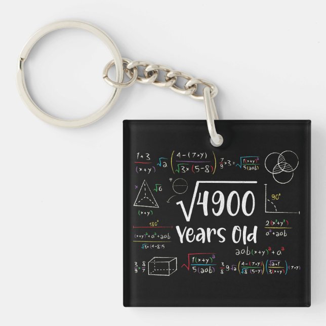 Square Root of 4900 70 Birthday 70 Year Old Gift (Framsidan)