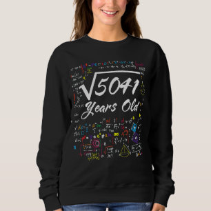 Square Root of 5041 71st Birthday 71 Years Old Mat T Shirt