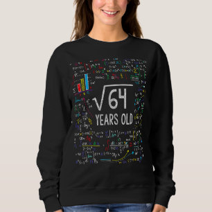 Square Root of 64 8th Birthday 8 Year Old Math Bd T Shirt