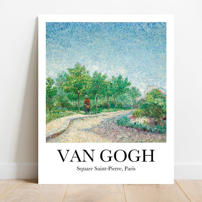 Square Saint-Pierre, Paris av Vincent Van Gogh Poster (Own a Parisian slice of Van Gogh! "Square Saint-Pierre" poster)