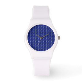 Square Sapphire Gemstone Blue Armbandsur