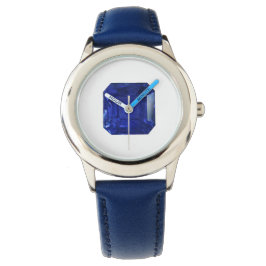 Square Sapphire Gemstone Blue Armbandsur