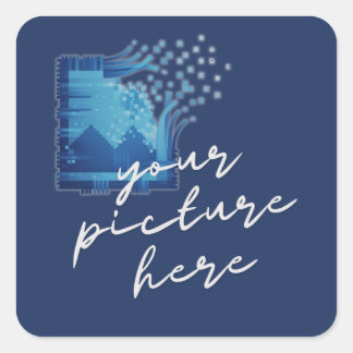 Square Stickers Fyrkantigt Klistermärke