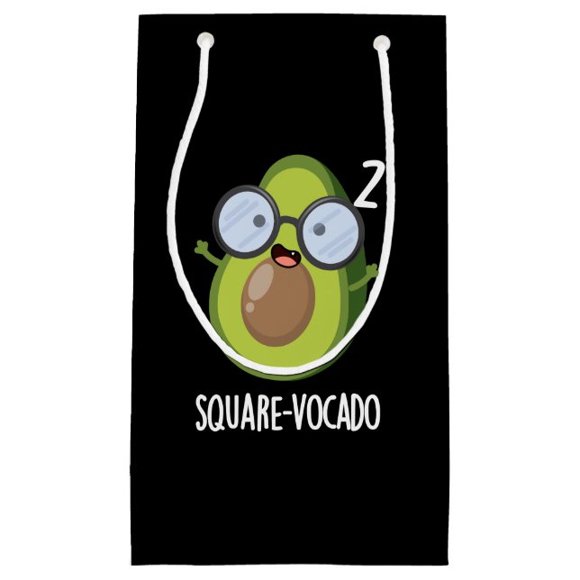 Square vocado Funny Avocado Pun Mörk BG (Framsidan)