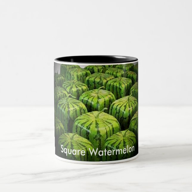 Square Watermelon Två-Tonad Mugg (Center)
