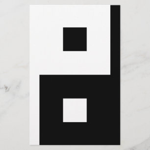 Square Yin Yang Brevpapper