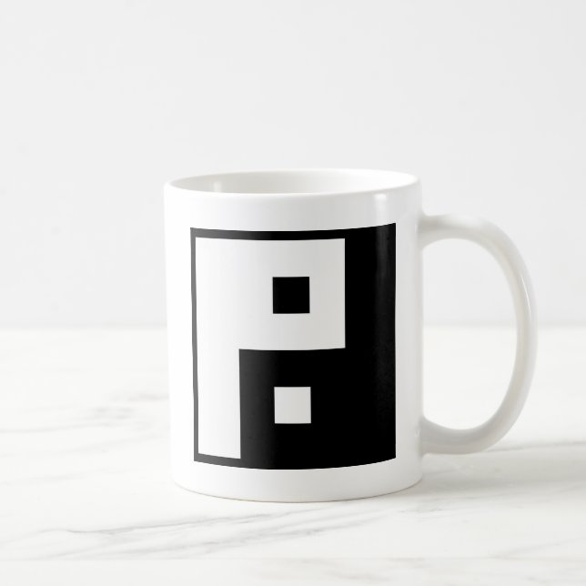 Square Yin Yang Kaffemugg (Höger)