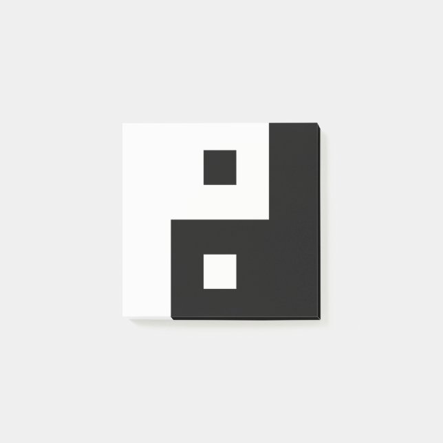 Square Yin Yang Post-it Block (Framsida)