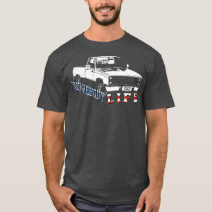 Squarebody American Flagga Square Body Lastbil T Shirt
